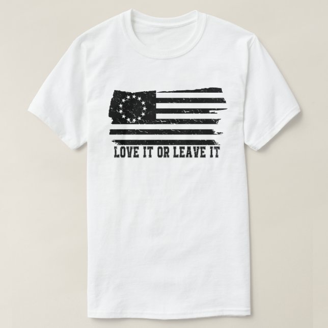 T-shirt chemise drapeau Betsy Ross rush-limbaugh (Design devant)