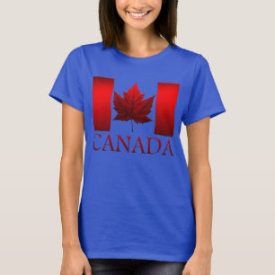T-shirt Chemise Drapeau Canada Plus Taille Canada Baseball