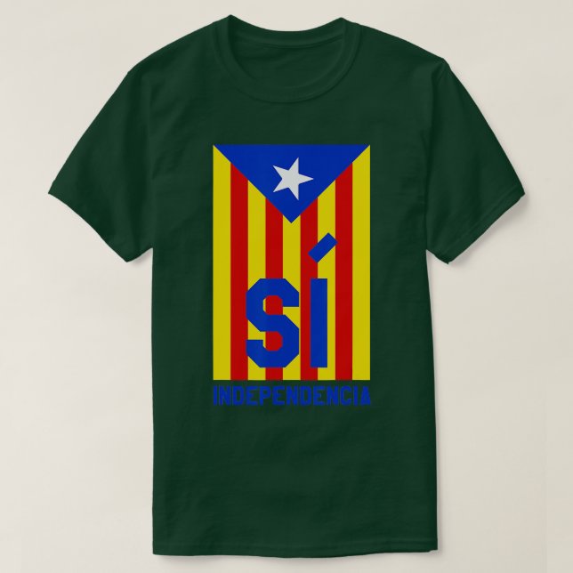 T-shirt Chemise Drapeau Catalogne Catalogne Indépendance C (Design devant)