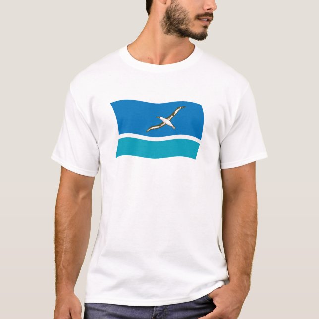 T-shirt Chemise Drapeau de l'Île de Midway (Devant)