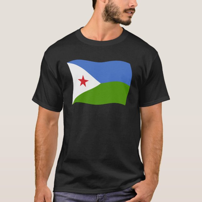 T-shirt Chemise Drapeau Djibouti (Devant)