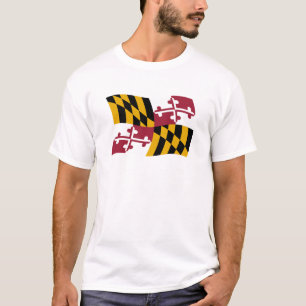 T-shirt Chemise Drapeau Du Maryland