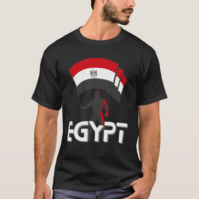 T-shirt Chemise Drapeau Égypte (Devant)