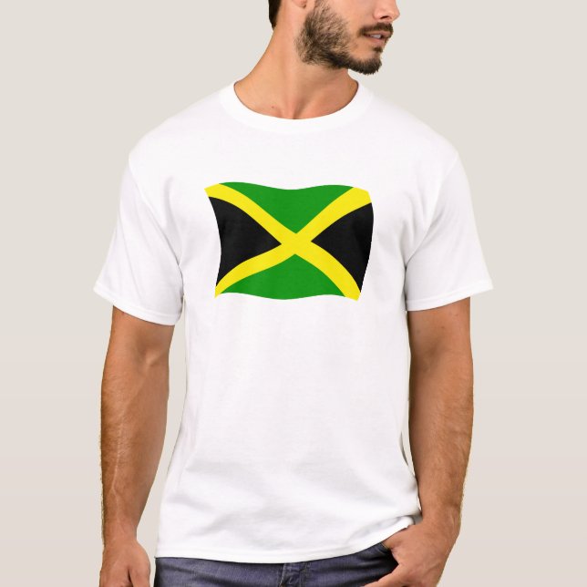 T-shirt Chemise Drapeau Jamaïque (Devant)
