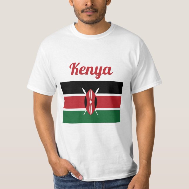 T-shirt Chemise Drapeau Kenya (Devant)