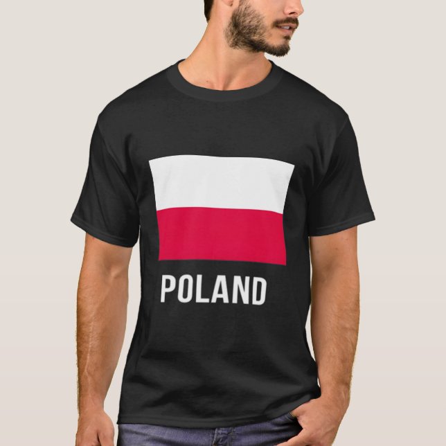 T-shirt Chemise Drapeau Polonaise (Devant)