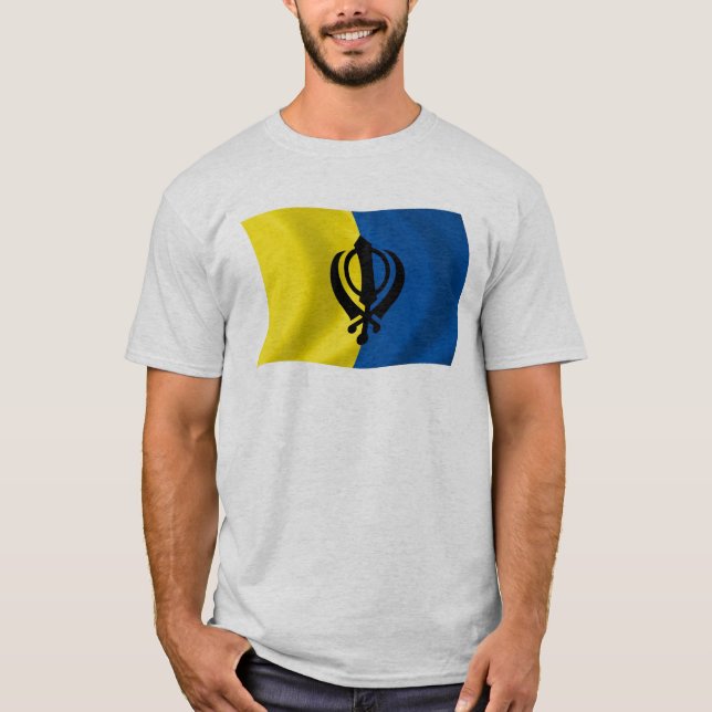 T-shirt Chemise Drapeau Sikhisme (Devant)