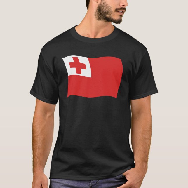 T-shirt Chemise Drapeau Tonga (Devant)