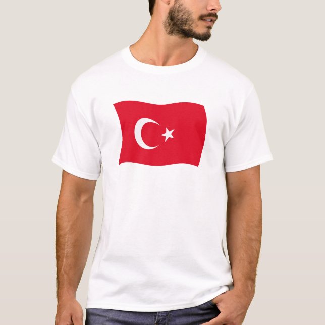 T-shirt Chemise Drapeau Turquie (Devant)