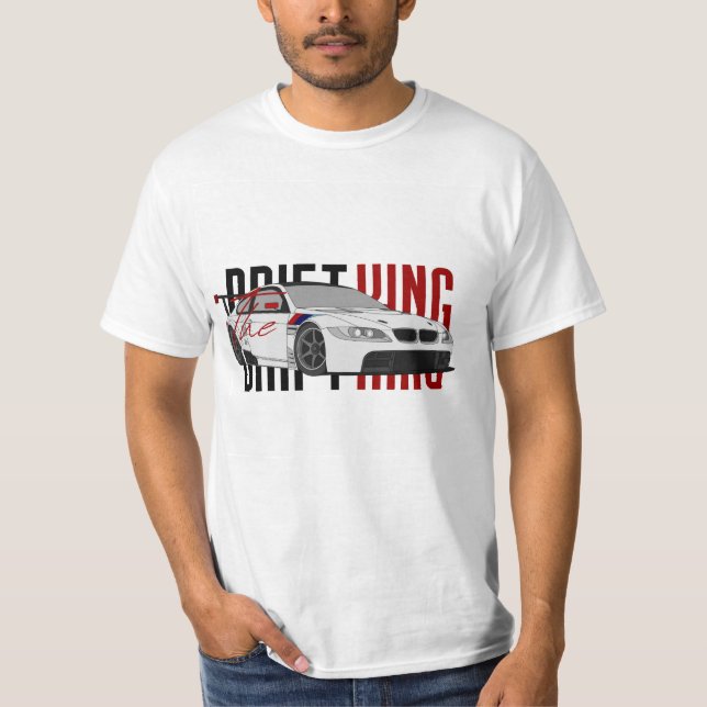 T-shirt Chemise Drifting Machine – Vitesse & Fumée  (Devant)