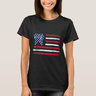 T-shirt Chemise Drôle 4 Juillet Dentiste Dentiste Docteur 