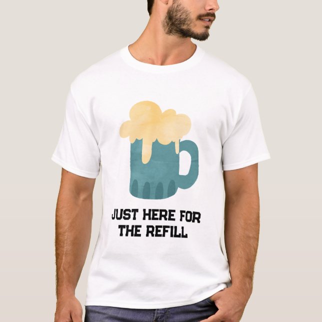 T-shirt Chemise Drôle, Amateurs De Bière (Devant)