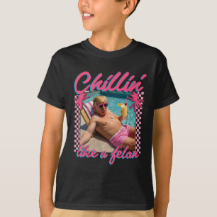 T-shirt Chemise Drôle Chillin Comme Un Felon Trump 2024