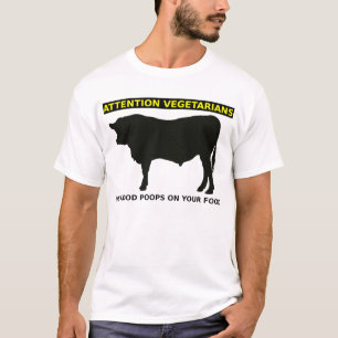 T-shirt Chemise drôle d'amants de viande de végétariens