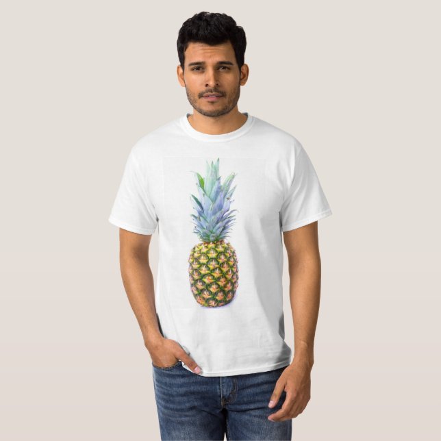 T-shirt Chemise drôle d'ananas (Devant entier)