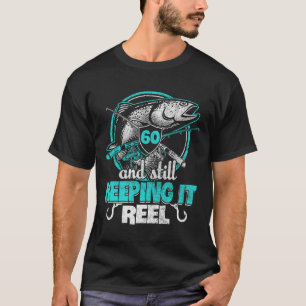 T-shirt Chemise drôle d'anniversaire de pêche 60e Pêcheur