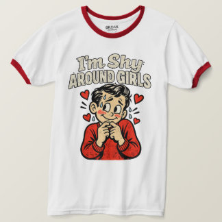 T-shirt Chemise drôle d'anxiété sociale nerveuse