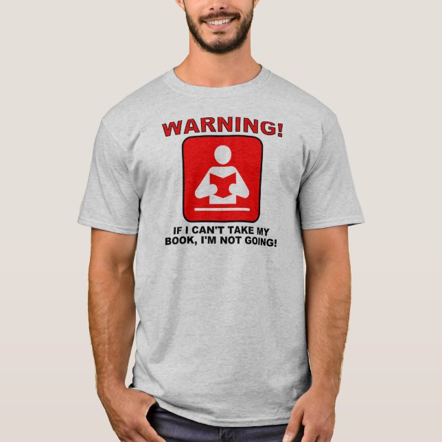 T-shirt Chemise drôle d'avertissement de ver de livre amat (Devant)