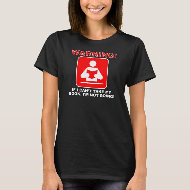 T-shirt Chemise drôle d'avertissement de ver de livre amat (Devant)