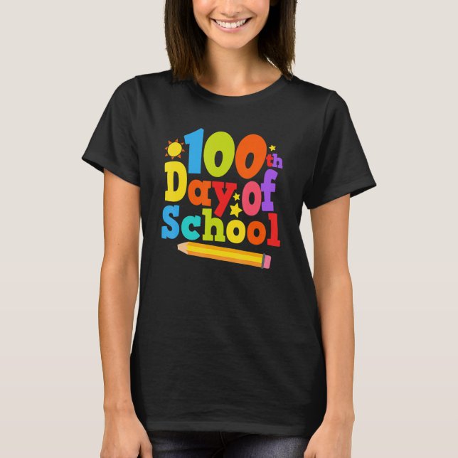 T-shirt Chemise drôle de 100 jours plus intelligente Joyeu (Devant)