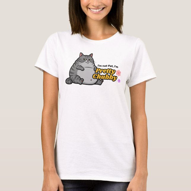 T-shirt Chemise drôle de chat pour femme - Je ne suis pas  (Devant)