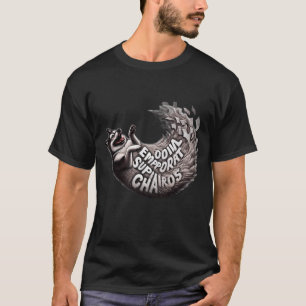 T-shirt Chemise drôle de chien Husky Soutien Émotionnel Ch