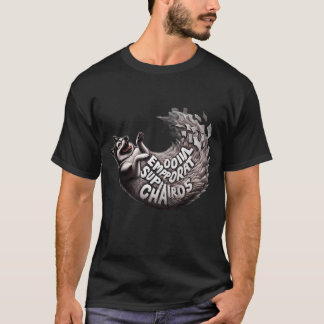 T-shirt Chemise drôle de chien Husky Soutien Émotionnel Ch