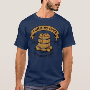 T-shirt Chemise drôle de cidre Cummins pour hommes drôle