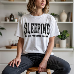 T-shirt Chemise drôle de citation de sommeil, Chemise d'hu