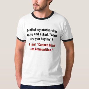 T-shirt Chemise drôle de courtier courant