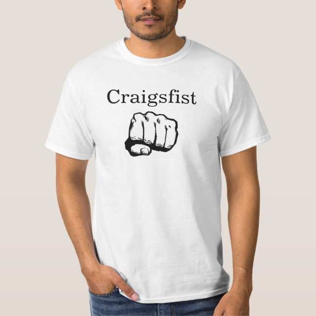T-shirt chemise drôle de Craigslist (Devant)