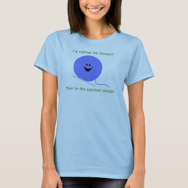 T-shirt Chemise drôle de crochet (Devant)