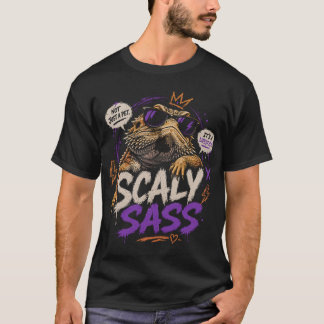 T-shirt Chemise drôle de dragon barbu au caractère Scaly S