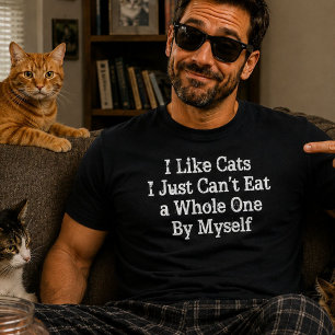 T-shirt Chemise drôle de haine de chat - J'aime les chats