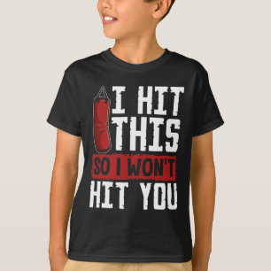 T-shirt Chemise drôle de kickboxing I Arts martiaux Punchi
