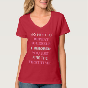 T-shirt Chemise drôle de la répétition vous-même