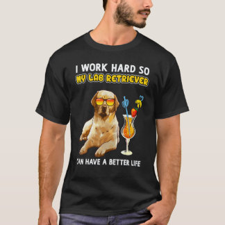T-shirt Chemise drôle de Lab jaune Amateur de Labrador Ret