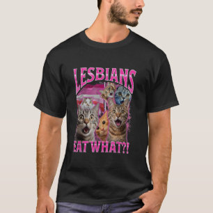 T-shirt Chemise drôle de lesbiennes Chats Propriétaire Les