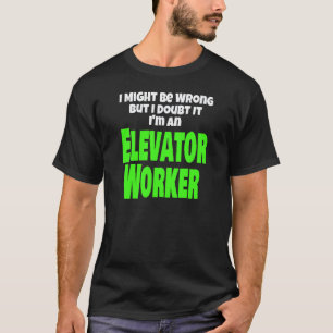 T-shirt Chemise drôle de mécanicien d'opérateur de travail