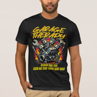 T-shirt Chemise drôle de mécanicien pour hommes Garage The