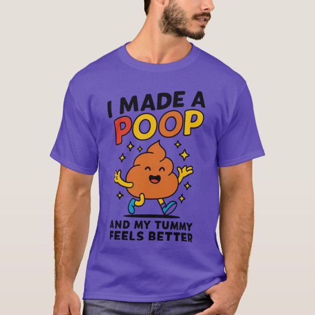 T-shirt Chemise drôle de mème de caca – J'ai fait une caca (Devant)