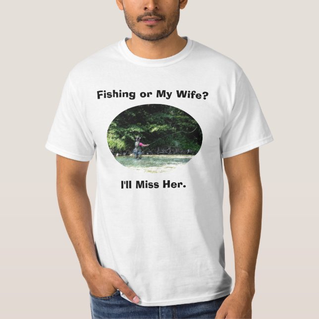 T-shirt Chemise drôle de pêche (Devant)