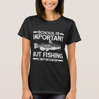 T-shirt Chemise drôle de pêche au poisson-chat - Citation