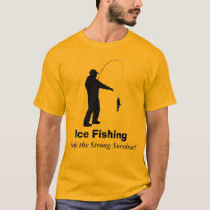 T-shirt Chemise drôle de pêche de glace