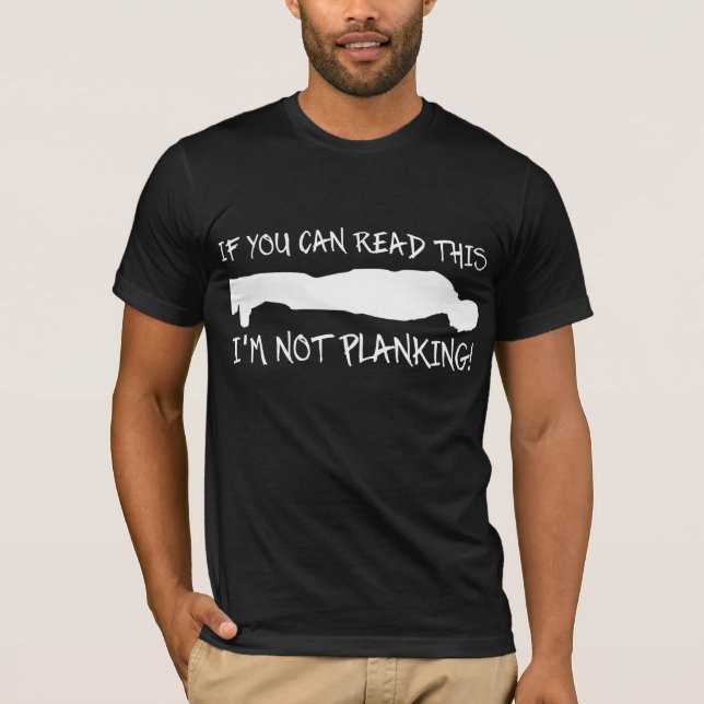 T-shirt Chemise Drôle de Planking (Devant)