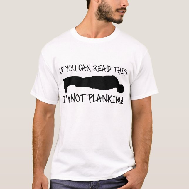 T-shirt Chemise Drôle de Planking (Devant)
