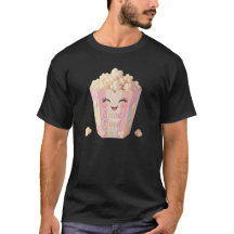 Chemise drôle de pop-corn aux objectifs de snack s