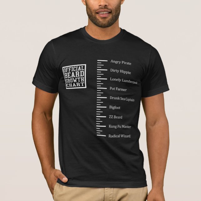 T-shirt Chemise drôle de règle de barbe (Devant)