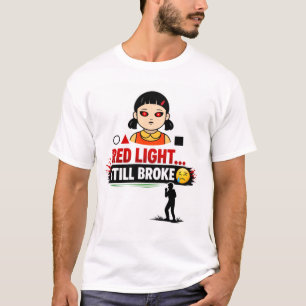 T-shirt Chemise drôle de Squid Game Rouge Lumière Verte Lu