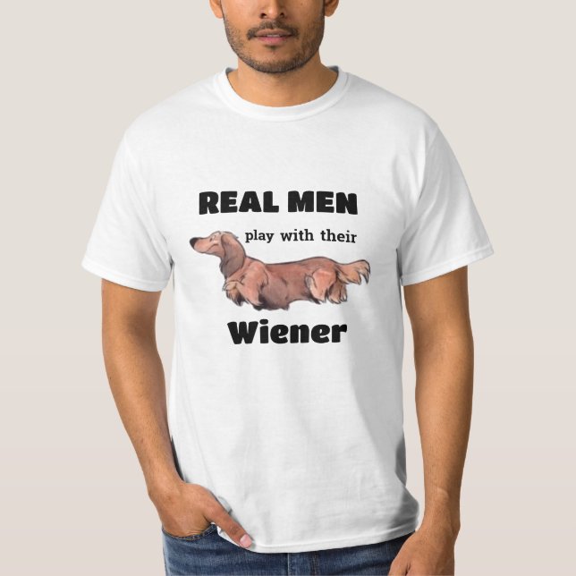 T-shirt Chemise drôle de teckel (Devant)